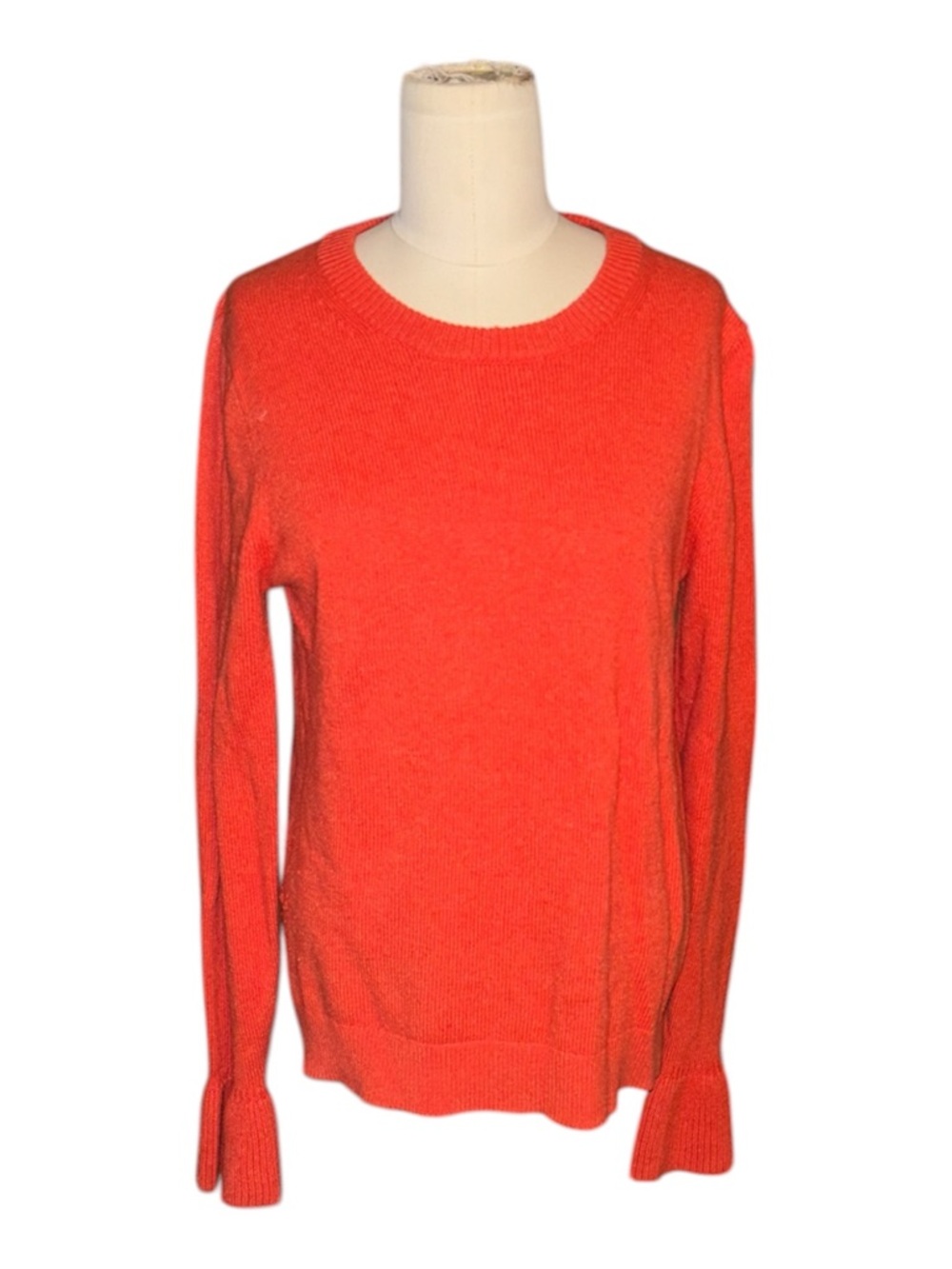 J. Crew Classic Crewneck Orange Women's Sweater